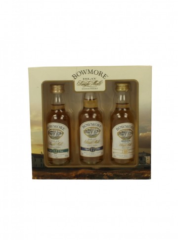 BOWMORE  5CL 3 MINIATURES SET  LEGEND -12-17 