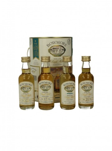 BOWMORE  5CL 4 RARE MINIAUTURES LEGEND-12-17-21 YO 