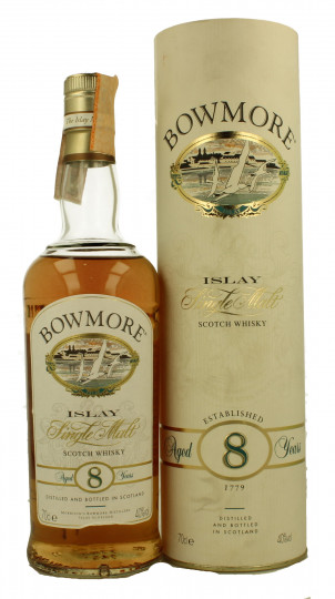 BOWMORE 8  Year Old Bot in The 90's early 2000 70cl 40%