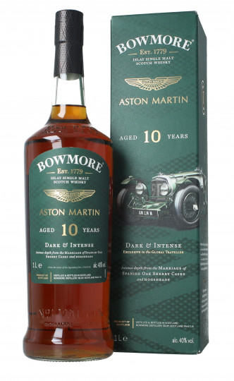 Bowmore Islay Scotch Whisky 10 year old 100cl 40% OB  - Aston Martin edition
