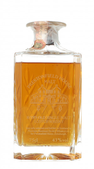 Bowmore Islay Scotch Whisky 10 Year Old - Bot. in The 80's 75cl 43% Signatory  -Prestonfield house Crystal decanter