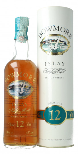 Bowmore Islay  Scotch Whisky 12 years old Bot in The 90's 70cl 40%