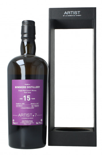 Bowmore Islay  Scotch Whisky 15 year old 2001 2017 70cl 56.7% LMDW Artist cask 20115
