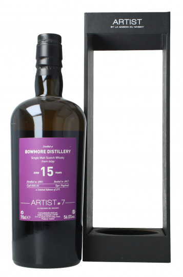 Bowmore Islay  Scotch Whisky 15 year old 2001 2017 70cl 56% LMDW Artist cask 20116