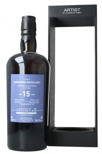 Bowmore Islay  Scotch Whisky 15 year old 2001 2018 70cl 55.3% LMDW Artist cask 108