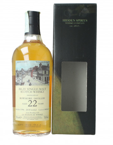 Bowmore Islay  Scotch Whisky 22 year old 1996 2018 70cl 53.6% Hidden Spirits -