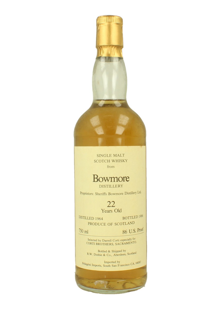 Bowmore 1968 34y Hart Brothers 空瓶 Bowmore Islay Scotch Whisky 22yo 1964 1986 75cl 86 US-proof R.W.