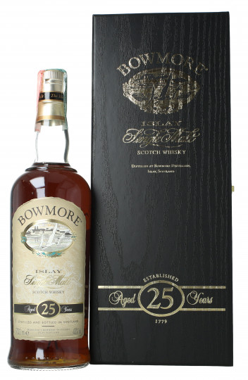 Bowmore Islay Scotch Whisky 25 year old Bot in The 90's early 2000 70cl 43% OB-