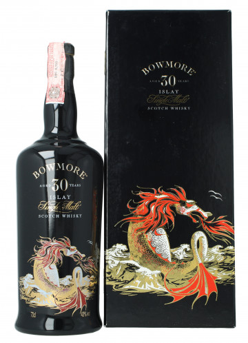 Bowmore Islay Scotch Whisky 30 Year Old 75cl 43% OB-Sea Dragon ceramic decanter
