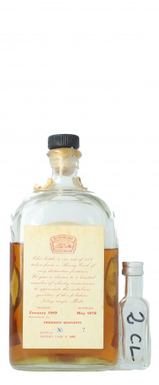 Bowmore Islay scotch Whisky  SAMPLE 1969 1979 75cl 56.2% Single cask 322 Very very rare TOP SAMPLE 2 CL !!!!