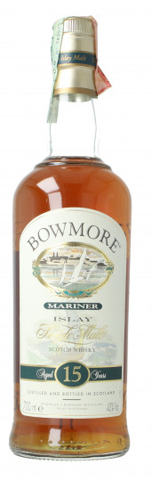 BOWMORE Mariner Islay Scotch Whisky 15 years old Bot in The 90's early 2000 70cl 43%