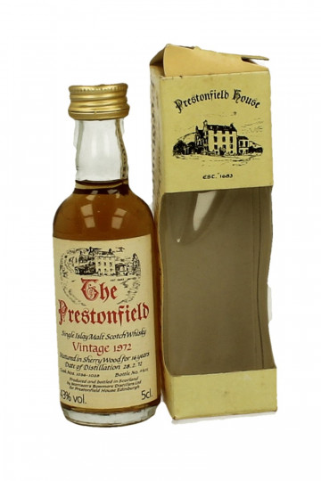 Bowmore Miniatures 1972 1x5cl 43% The Prestonfield House- Signatory