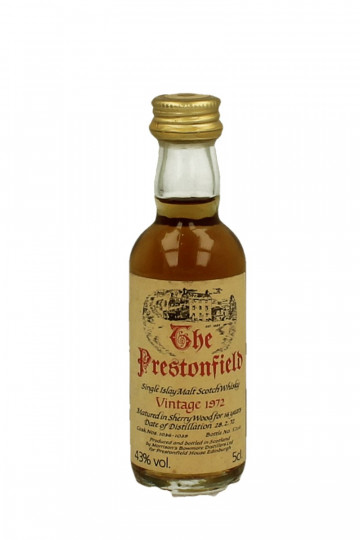 Bowmore Miniatures 1972 1x5cl 43% The Prestonfield House- Signatory plus one Preston Castle series
