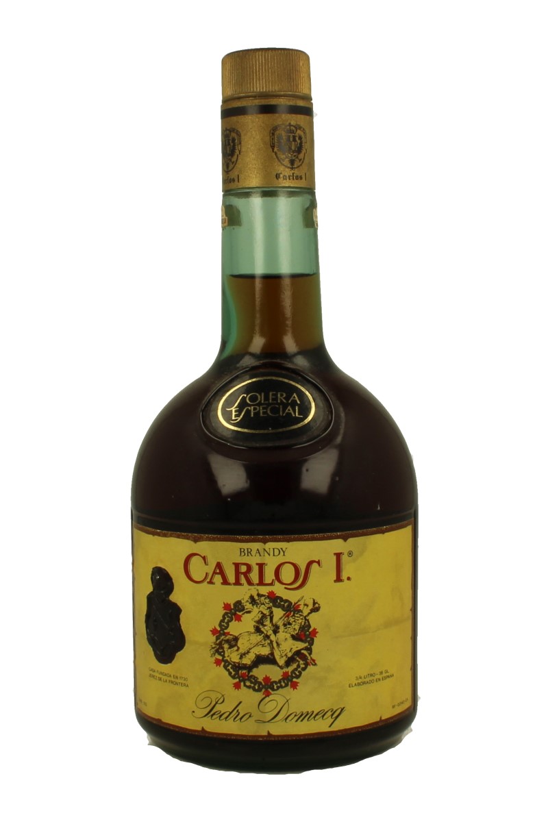 BRANDY CARLOS I 75 CL 38.5 OLD BOTTLE Products Whisky Antique