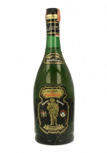 BRANDY DEL BORGOGNONE  GAMBAROTTA 75 CL 40% OLD BOTTLE