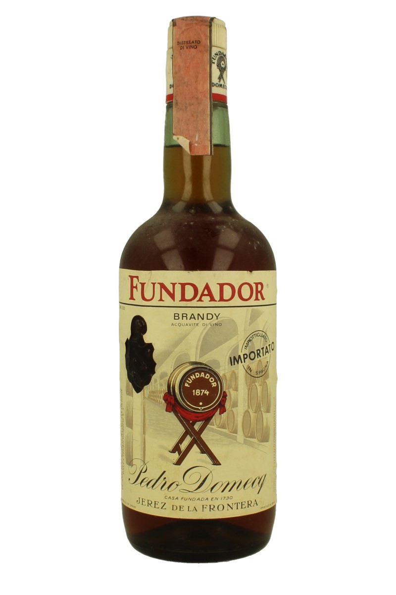 BRANDY FUNDADOR 75CL 40 BOTTLED IN THE 70'S Prodotti Whisky