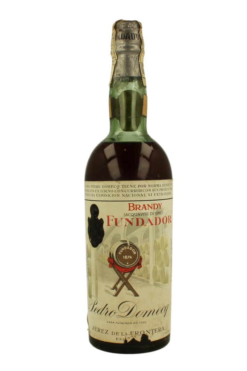 BRANDY FUNDADOR cork Cap 75cl 40 PEDRO DOMECQ Products Whisky
