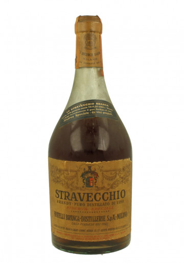 BRANDY STRAVECCHIO Bot.1960/1970's 75cl 42 BRANCA probably distilled in the 40's 50's