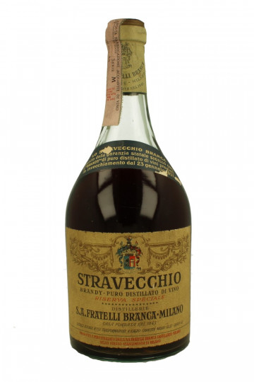 BRANDY STRAVECCHIO  BRANCA  1937  75    CL 44 % VERY VERY OLD BOTTLE 