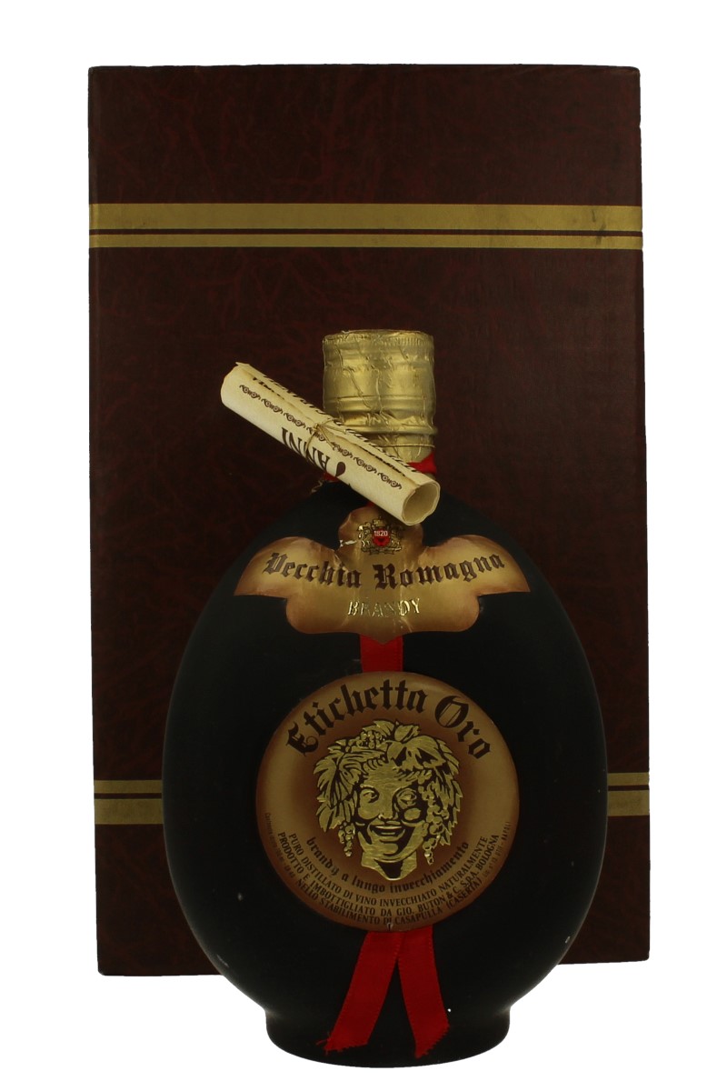 Brandy VECCHIA ROMAGNA ETICHETTA Oro - Bot.90's 70cl 40