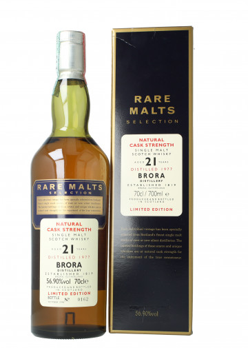 Brora Highland  Scotch Whisky 21 Year Old 1977 1998 70cl 56.9% OB- Rare malts Selection