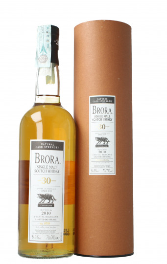 Brora Highland  Scotch Whisky 30 Year old 2010 edition 70cl 54.3%