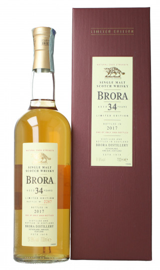 Brora Highland  Scotch Whisky 34 Year old 2017 edition 70cl 51.9%