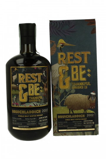BRUICHLADDICH 20  years old 70cl 52.2% Rest & be Thankful Whisky Company Cask 531