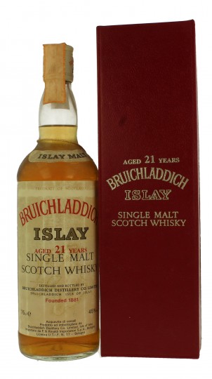 BRUICHLADDICH 21 years old Bot 80's 75cl 45% OB  -Rinaldi Import