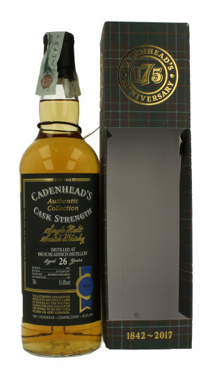 BRUICHLADDICH 26 years old 1991 2017 70cl 51.8% Cadenhead's - Authentic Collection