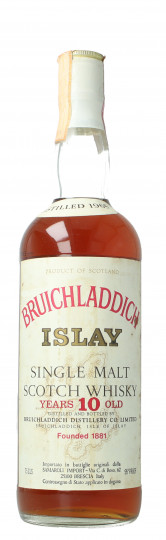 Bruichladdich Islay  Scotch Whisky 10 Year old 1965 75cl 75 PROOF OB-Samaroli Top Whisky very very rare
