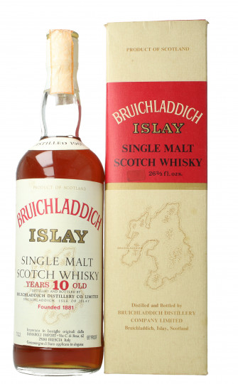 Bruichladdich Islay  Scotch Whisky 10 Year old 1965 75cl 75 PROOF OB-Samaroli Top Whisky very very rare