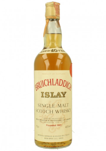 Bruichladdich Islay  Scotch Whisky 10yo 1970 Bot.80's 75cl 43% OB