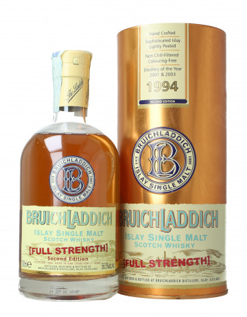 Bruichladdich Islay  Scotch Whisky 11 year old 1994 70cl 56.5% Ob-Full strength second