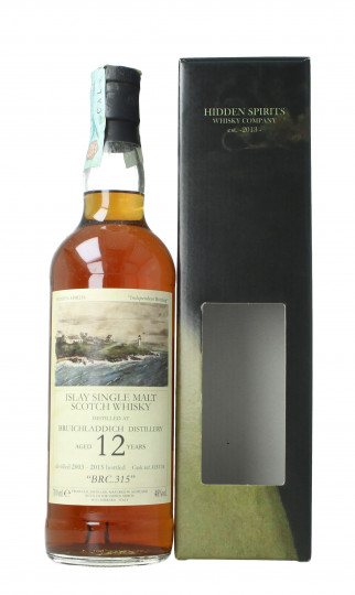 Bruichladdich Islay  Scotch Whisky 12 year old 2003 2015 70cl 48% Hidden Spirits -