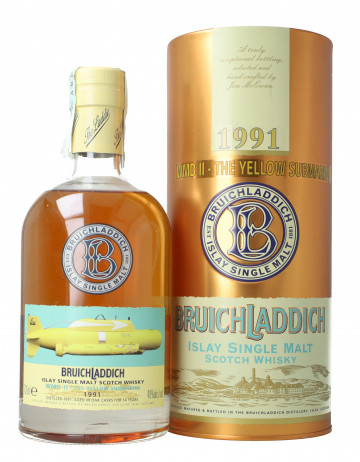 Bruichladdich Islay  Scotch Whisky 14 year old 1991 70cl 46% Ob-Yellow Submarine