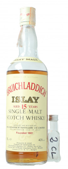 Bruichladdich Islay  Scotch Whisky 15 Year old - Bot. in The 80's 2cl 43% OB-Rinaldi Import TOP SAMPLE 2 CL !!!!