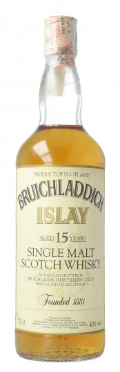 Bruichladdich Islay  Scotch Whisky 15 Years old 1980 circa 75cl 43% OB-