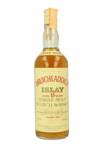 Bruichladdich Islay Scotch Whisky 15yo Bot.80's 43% OB - Moon Imp.