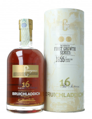 Bruichladdich Islay  Scotch Whisky 16 year old 70cl 46% Ob-margaux wood