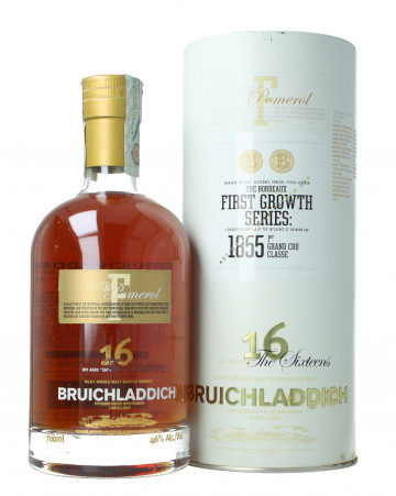 Bruichladdich Islay  Scotch Whisky 16 year old 70cl 46% Ob-Pomerol wood