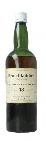 Bruichladdich Islay  Scotch Whisky 18 Year old 1965 75cl 86 Proof J.Leslie Top Whisky very very rare