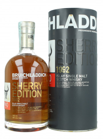 Bruichladdich Islay  Scotch Whisky 1992 70cl 46% Ob- Sherry edition