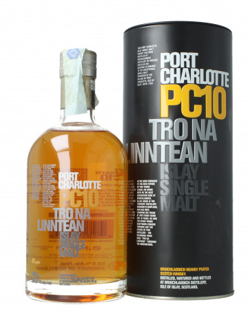 Bruichladdich Islay  Scotch Whisky Port Charlotte PC10 70cl 59.8%