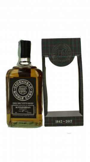 BUNNAHABHAIN 27 Years old 1989 2017 70cl 42.2% Cadenhead's - single cask whisky Fair Takao