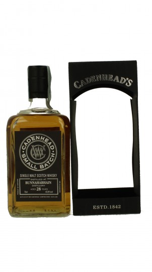 BUNNAHABHAIN 28 years old 1989 2018 70cl 43.8% Cadenhead's - Small Batch