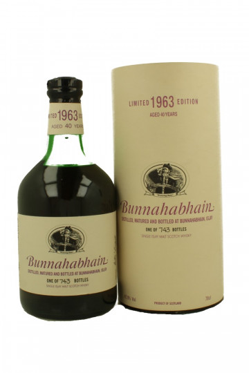 BUNNAHABHAIN 40  Years Old 1963 70cl 42.9% OB-