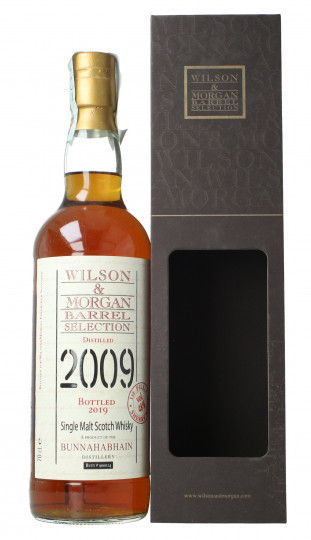 BUNNAHABHAIN Islay Scotch Whisky 2009 2019 70cl 48% Wilson & Morgan  -