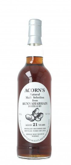 BUNNAHABHAIN Islay Scotch Whisky 21 year old 1990 2012 70cl 53.1% Acorn's