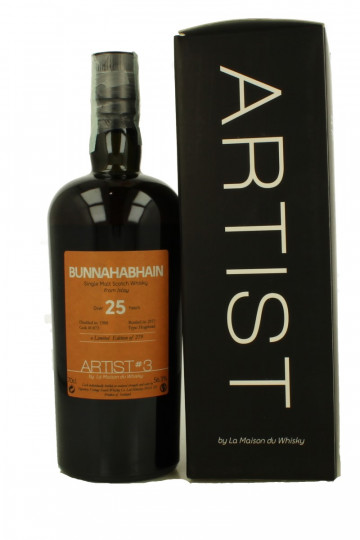 Bunnahabhain  Islay Scotch Whisky 25 Years Old 1988 2013 70cl 56.3% Lmdw - Artist cask  1875